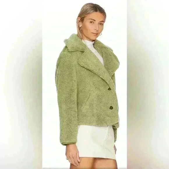 Free people Joplin Cozy Jacket in Sweet Pistachio - Picture 2 of 5